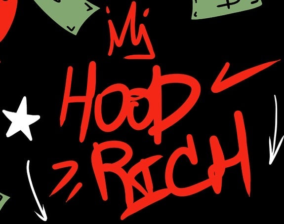 White “Fresh Look” HoodRich T-Shirt