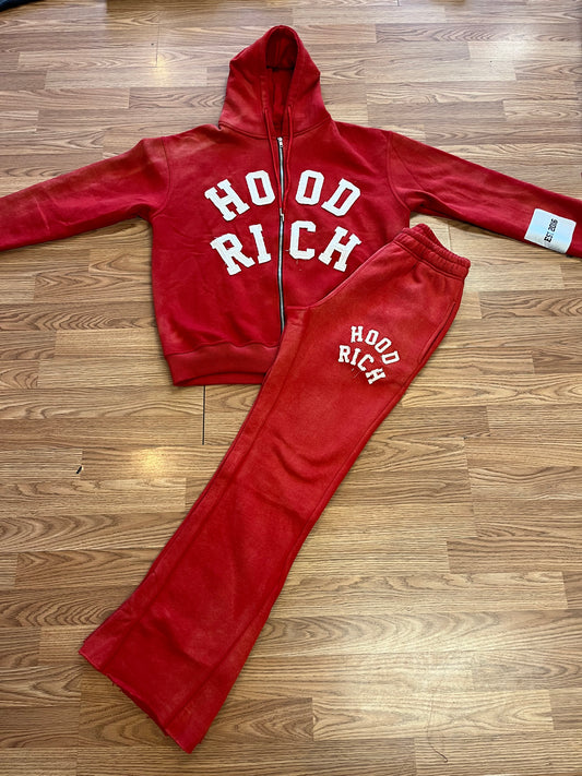 Red Rich Distressed Set