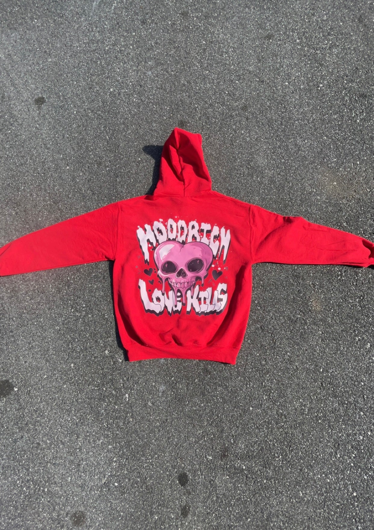 Red “Love Kills” Hoodie