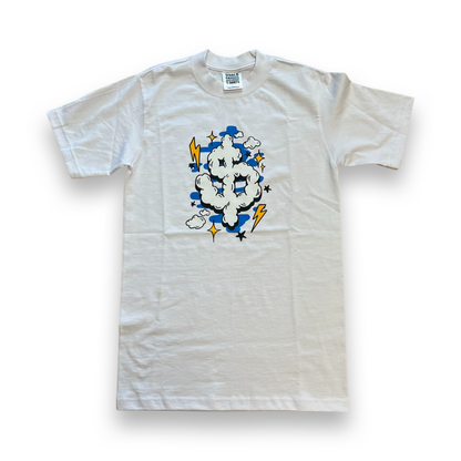 White Lighting Bolt T-Shirt