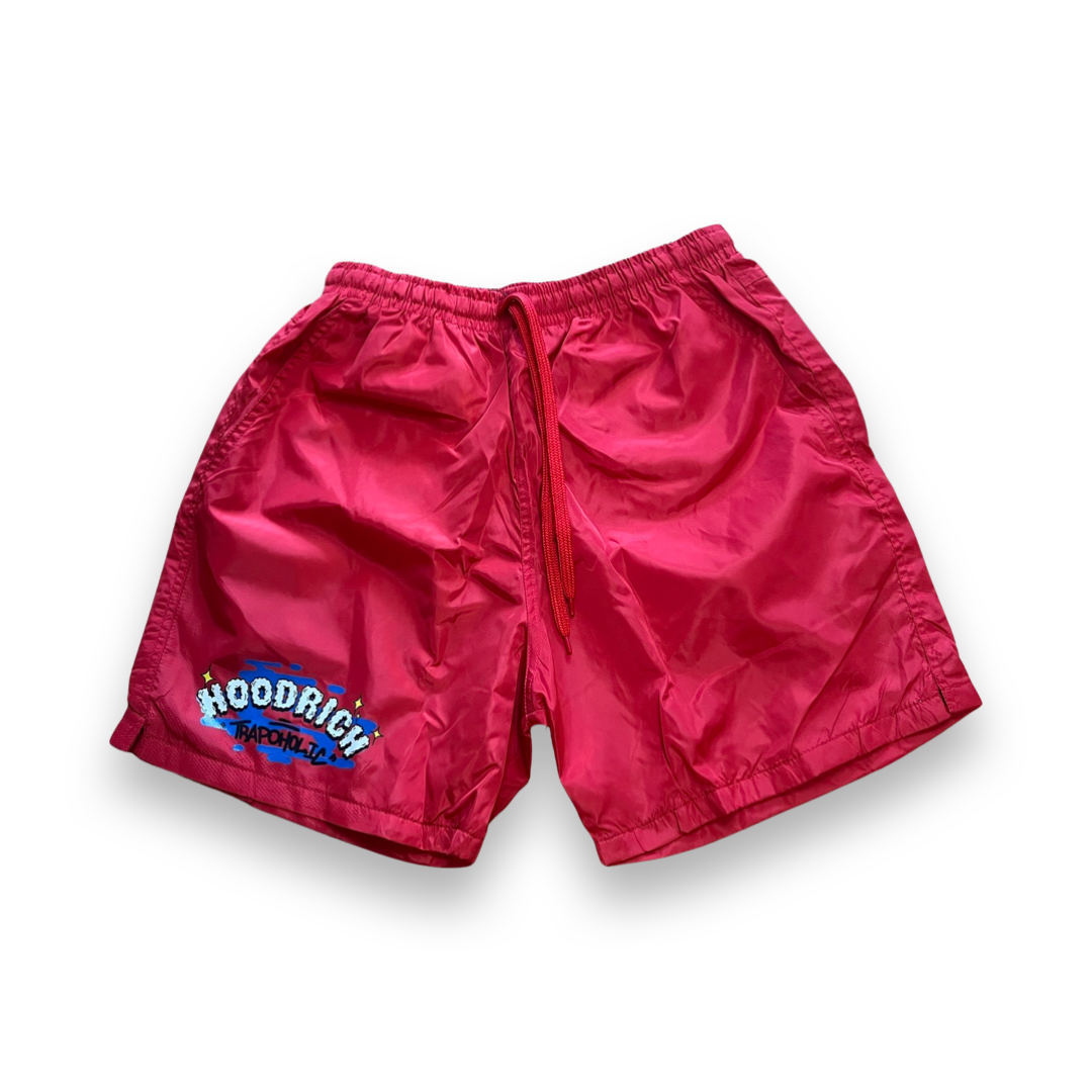 Red Lighting Bolt Shorts