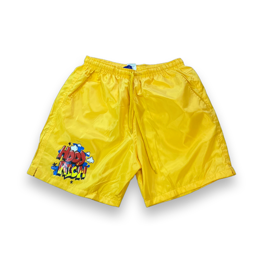 Yellow Cloud 9 Shorts