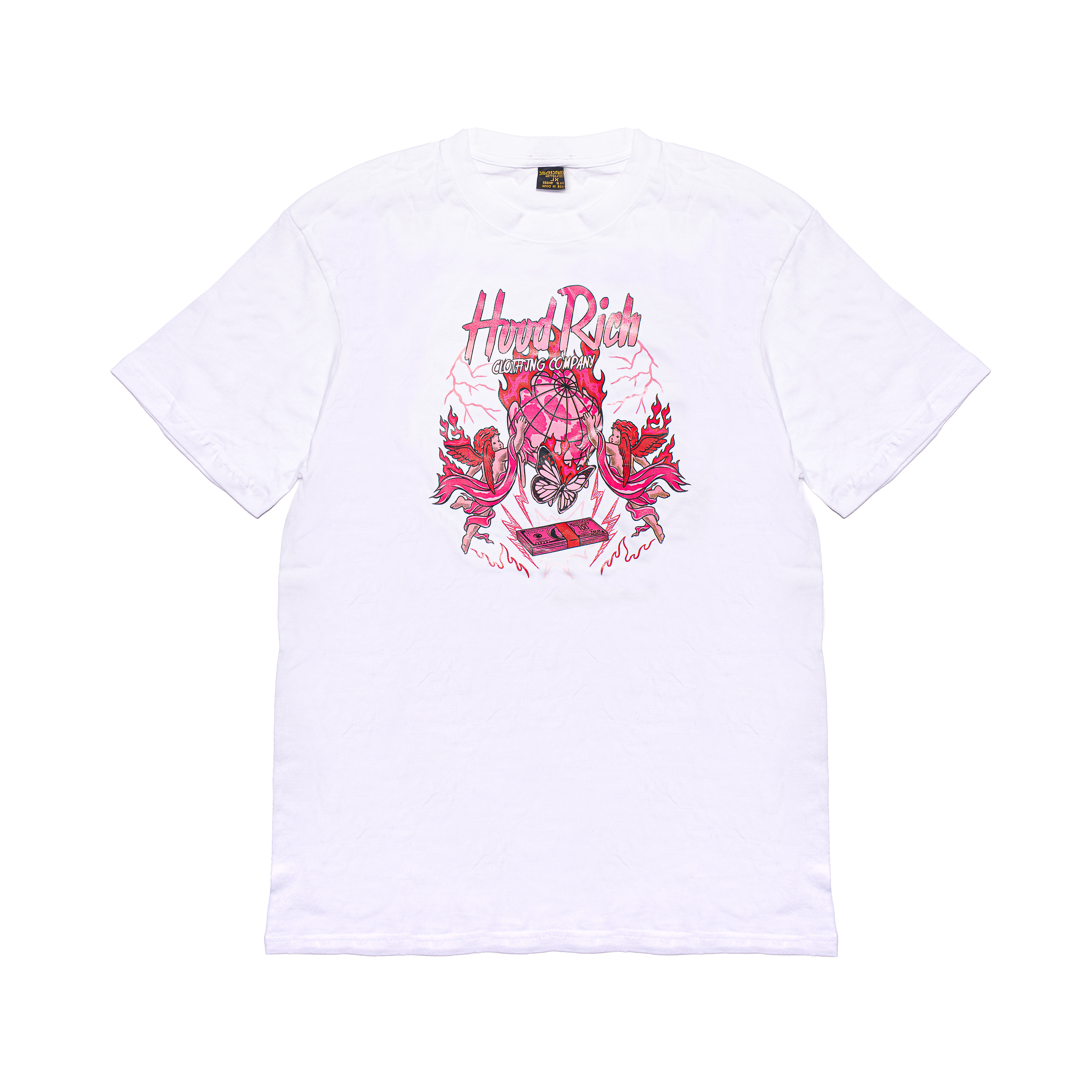White/Pink Light Blessed N Rich T-Shirt