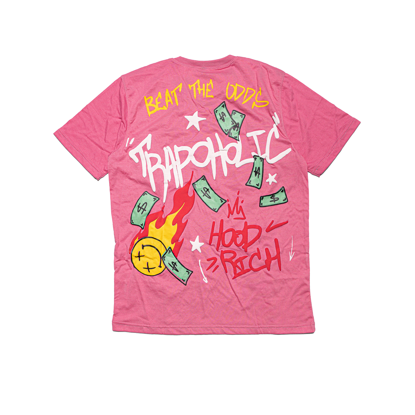 Pink Trapoholic Shirt & Shorts Set