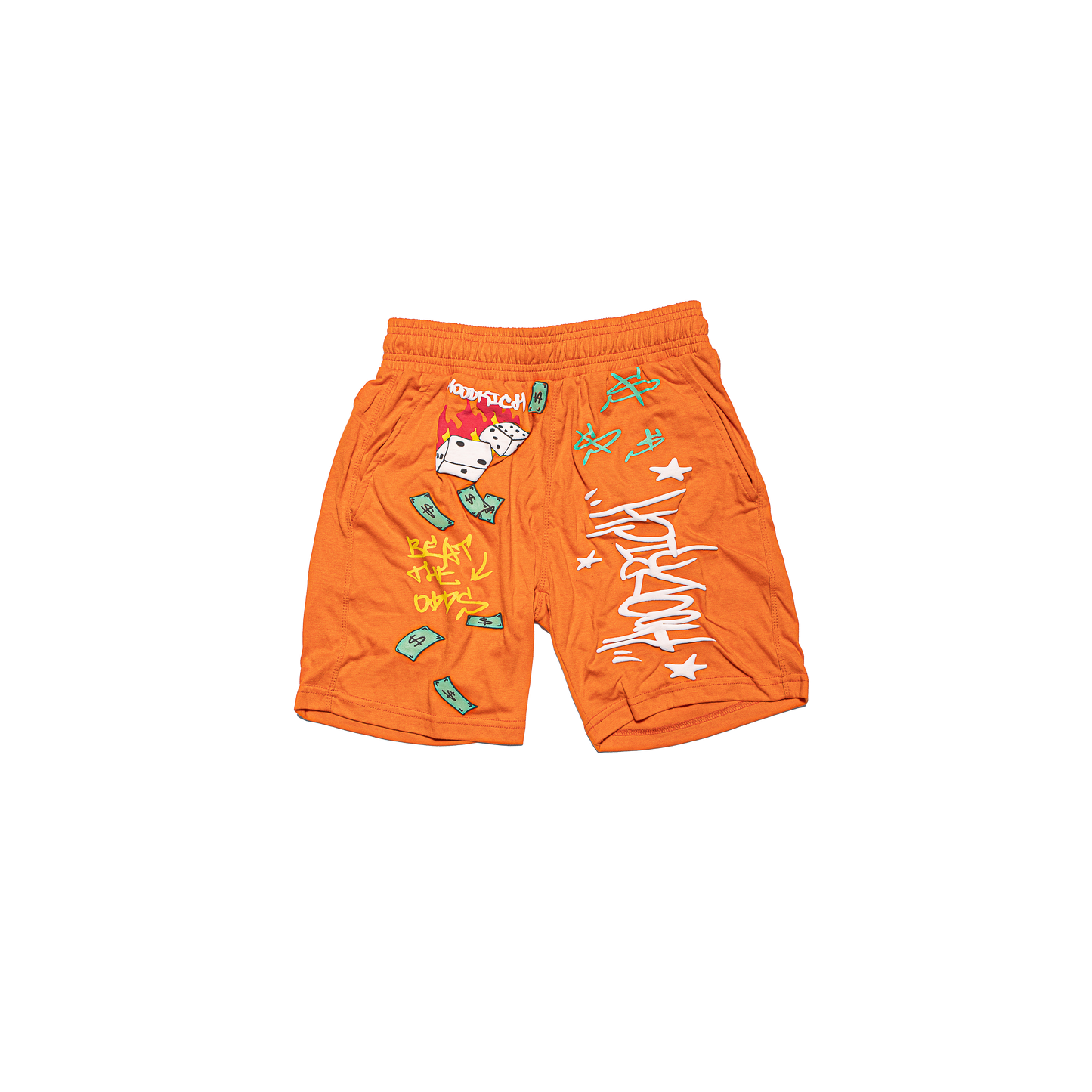 Orange Trapoholic Tshirt Shorts Set