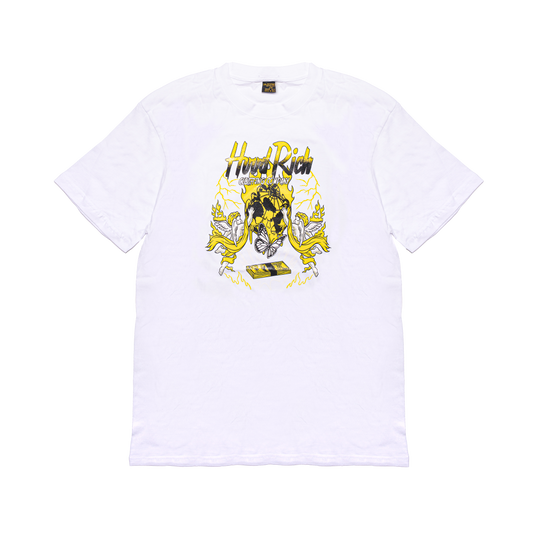 White/Yellow Dark Blessed N Rich T-Shirt