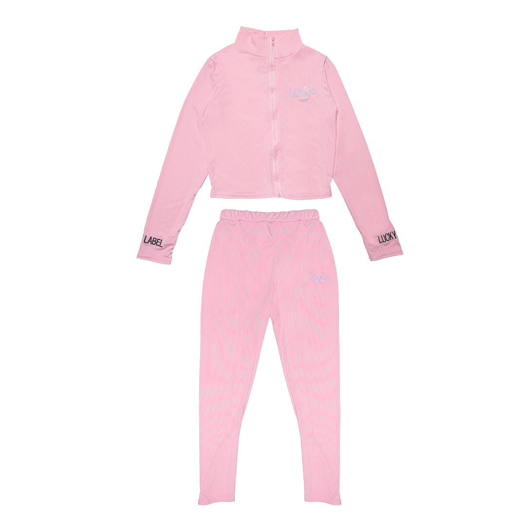Pink “Lucky” HoodRich Outfit