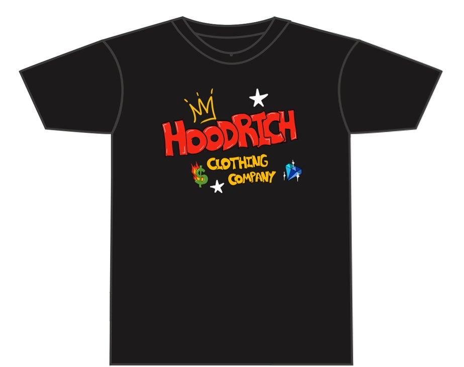 Black “Diamond” HoodRich T-Shirt