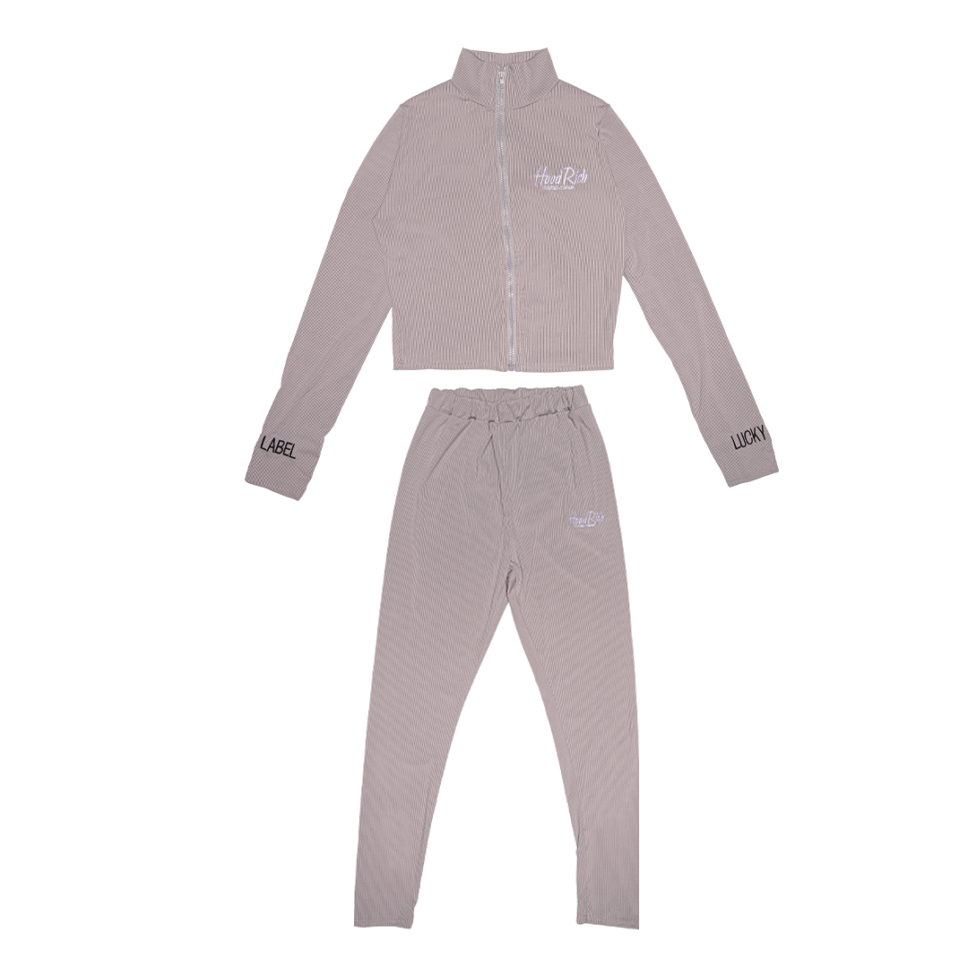 Grey “Lucky” HoodRich Outfits