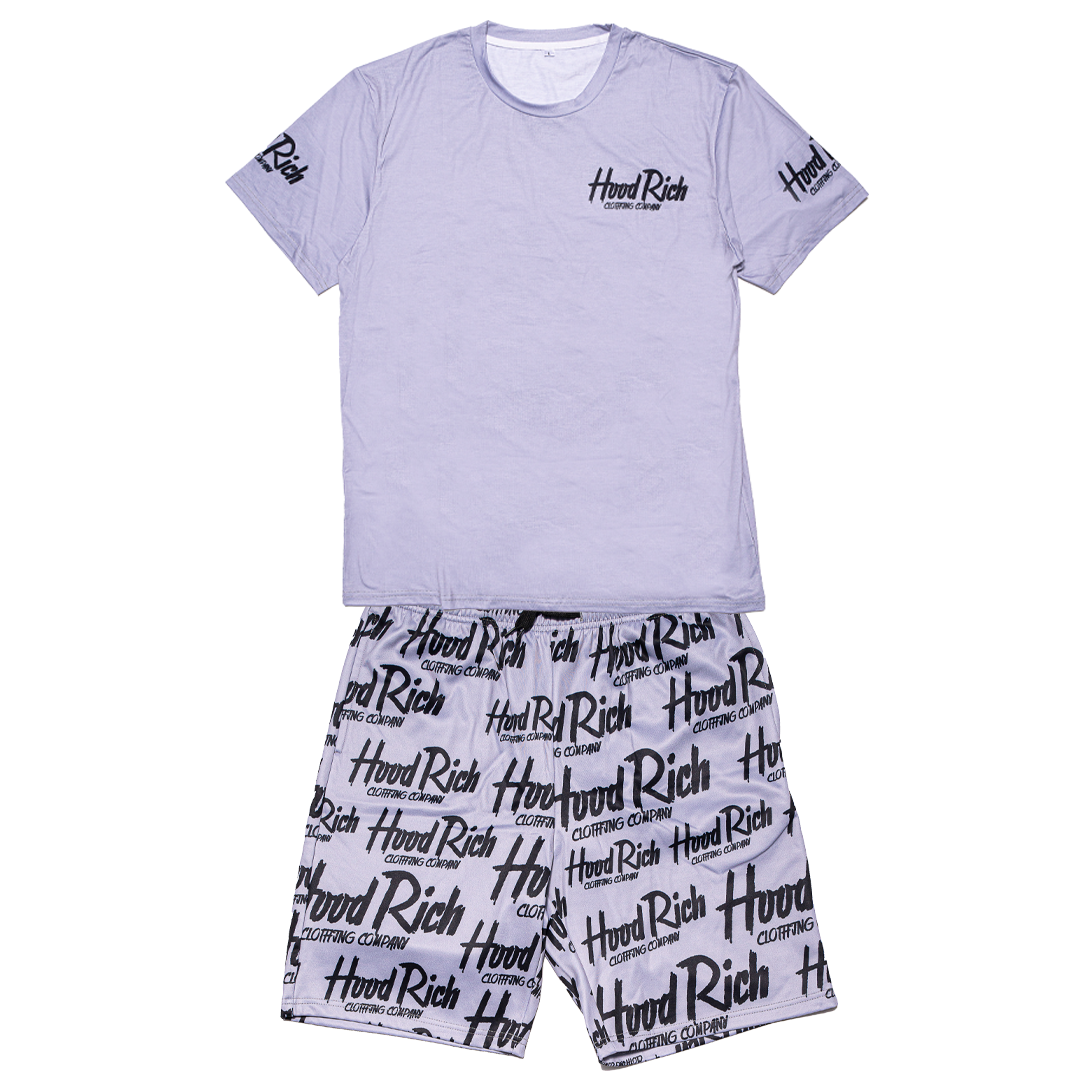 Grey Beat The Odds Shirt & Shorts Set
