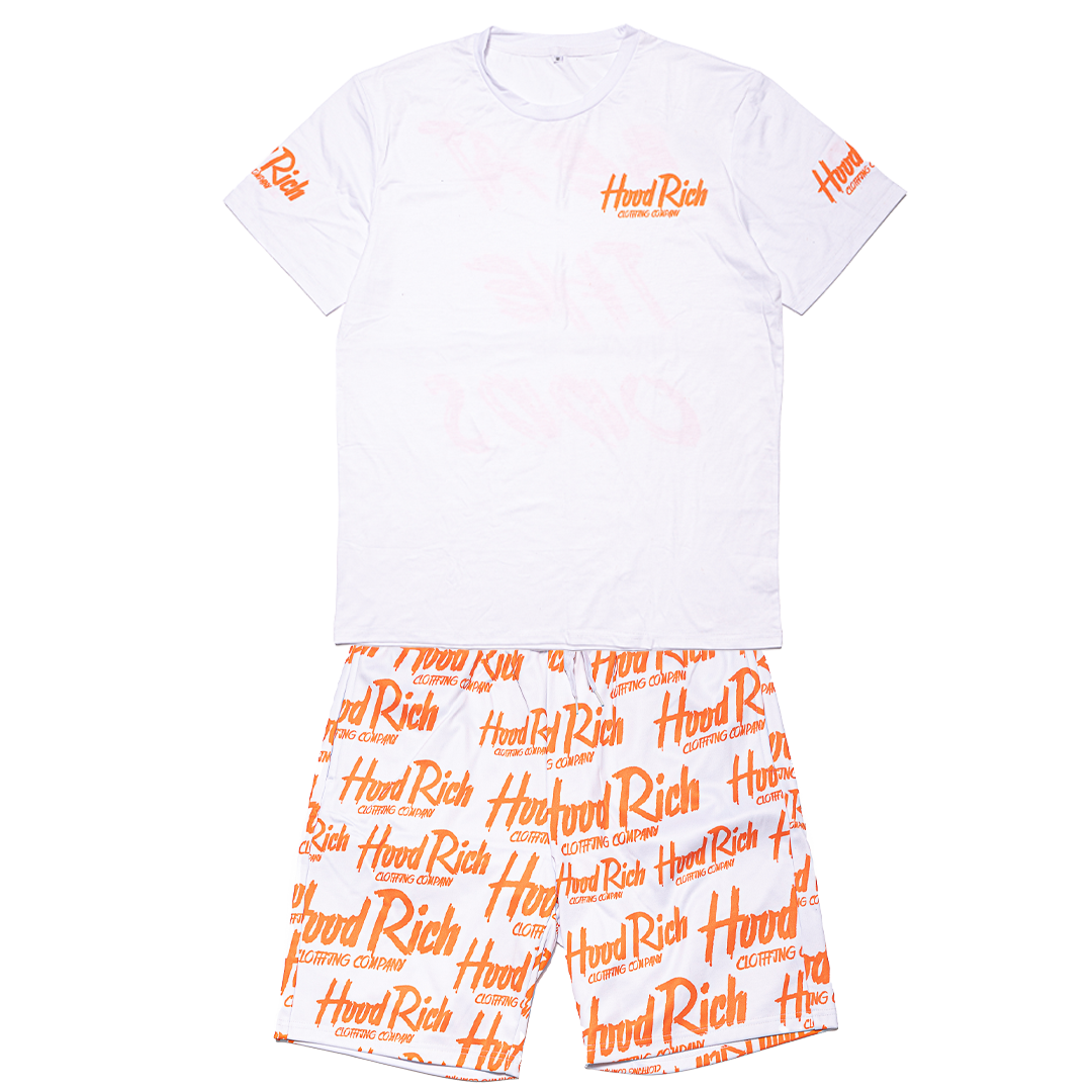 Orange Beat The Odds Shirt & Shorts Set