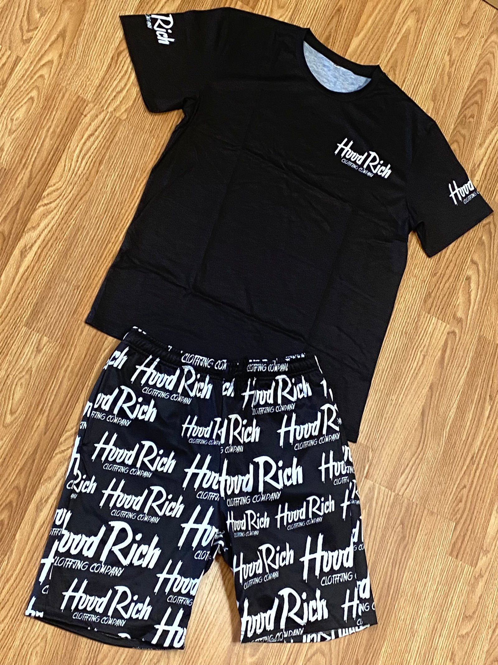 HoodRich Black & White Short Sets