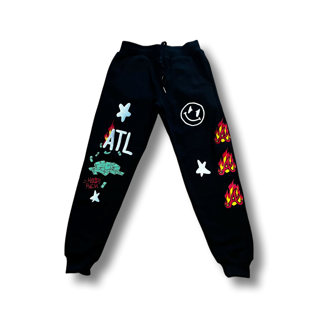 ATL Black Sweat Pants