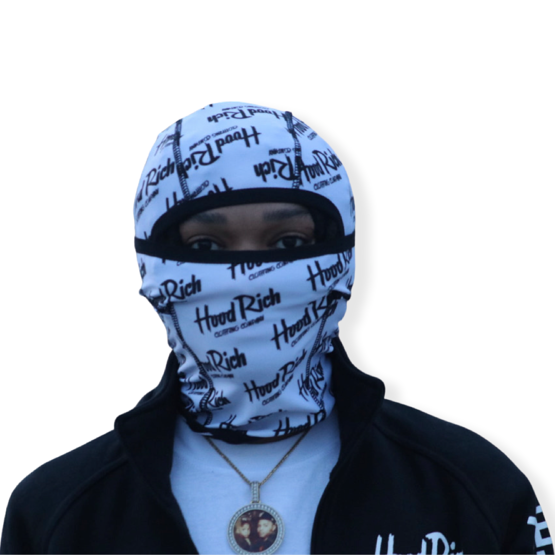 White HoodRich “ Pooh Shiesty” Ski Mask