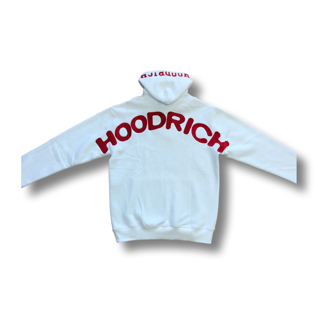 White “Rich Stitched” Hoodies