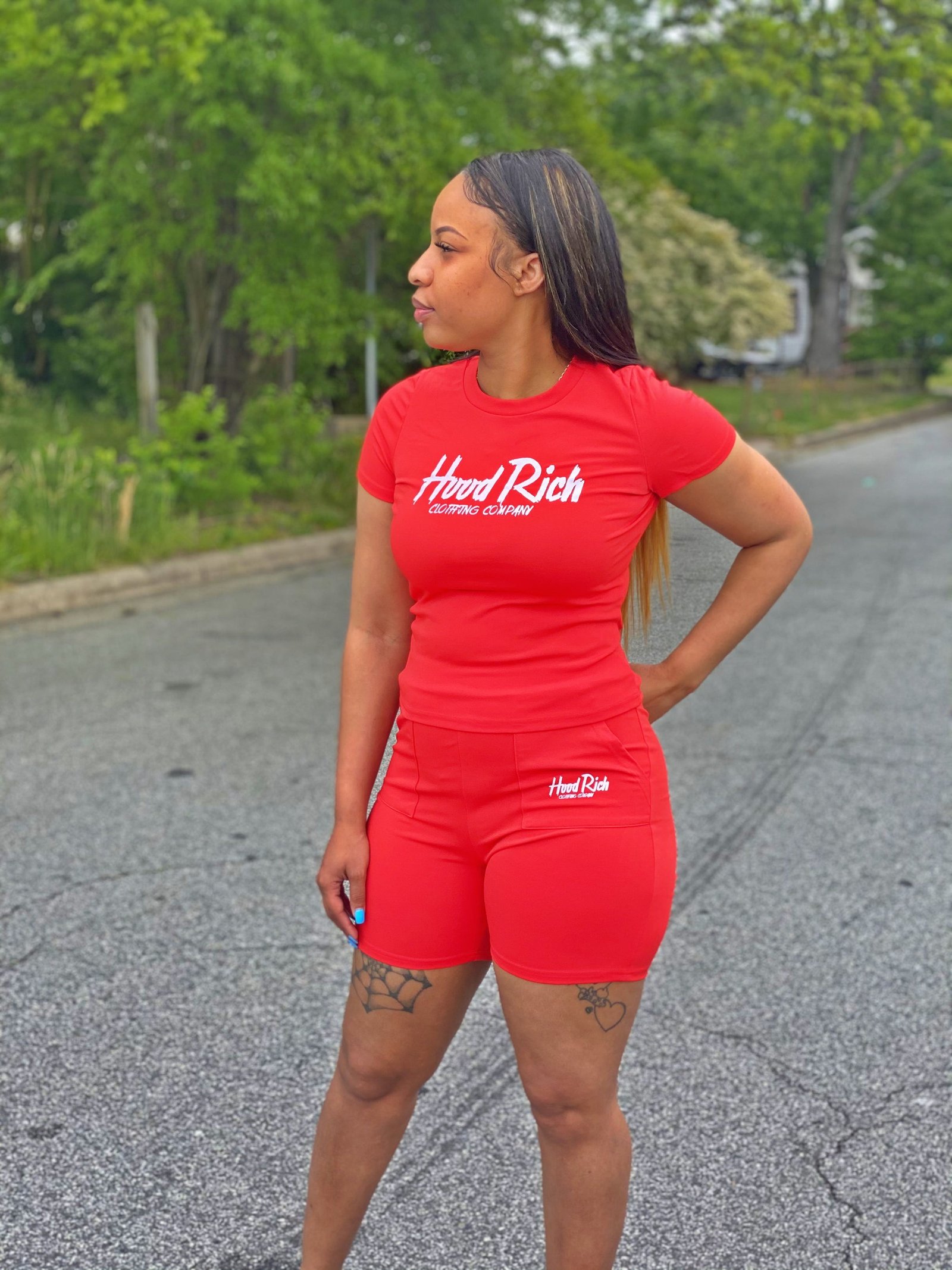 Red “Rider” HoodRich Sets